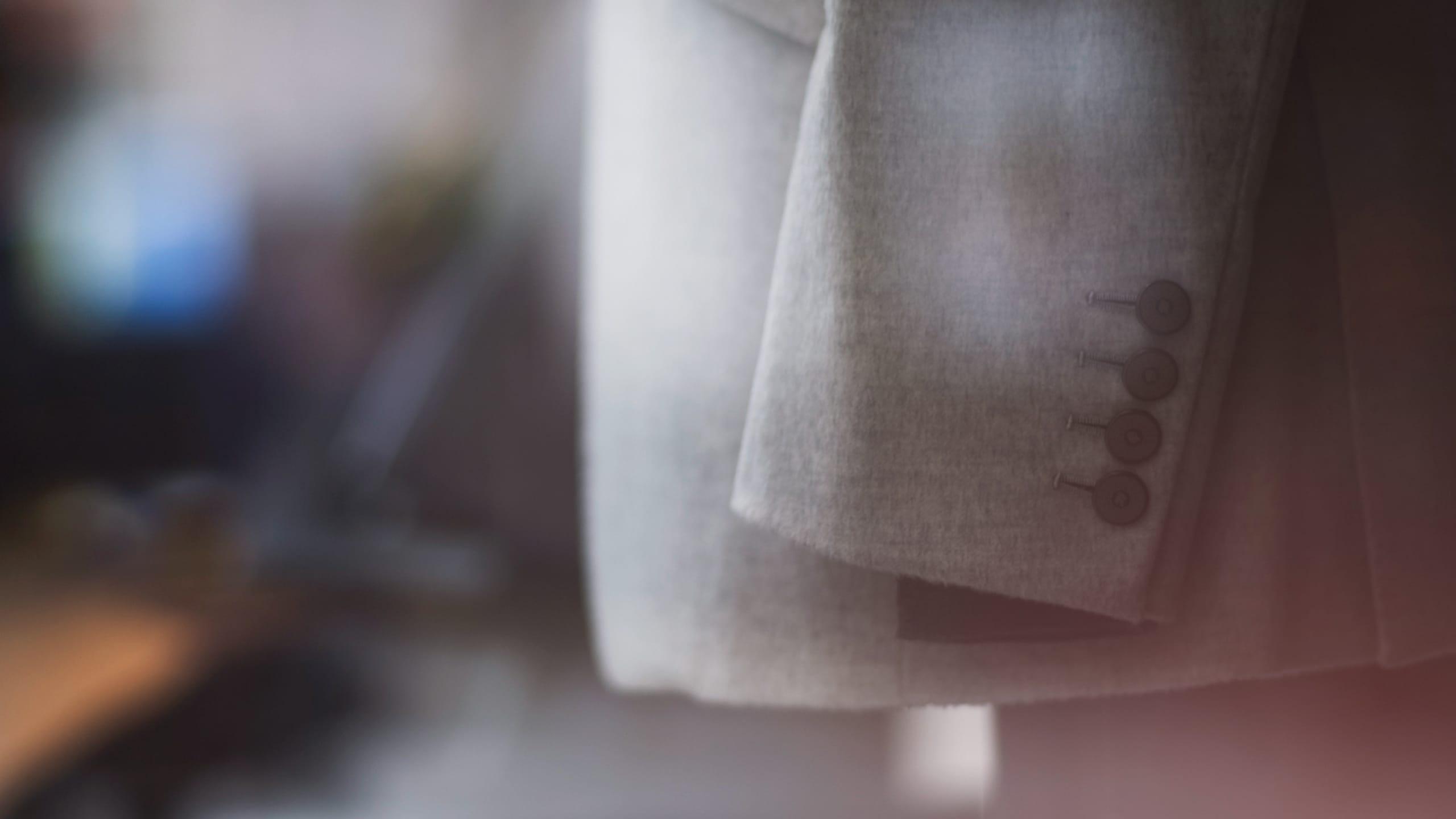 Detail of suit sleeve
